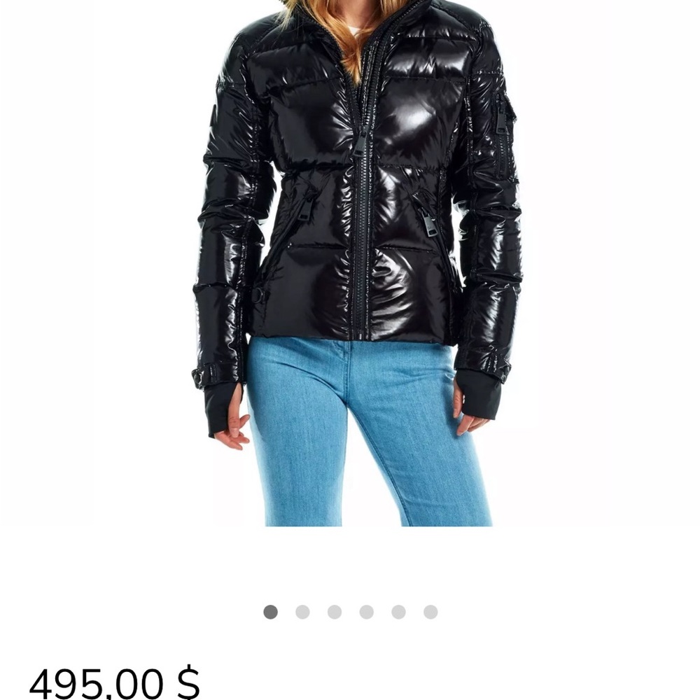 SAM. Shiny Black Puffer Jacket